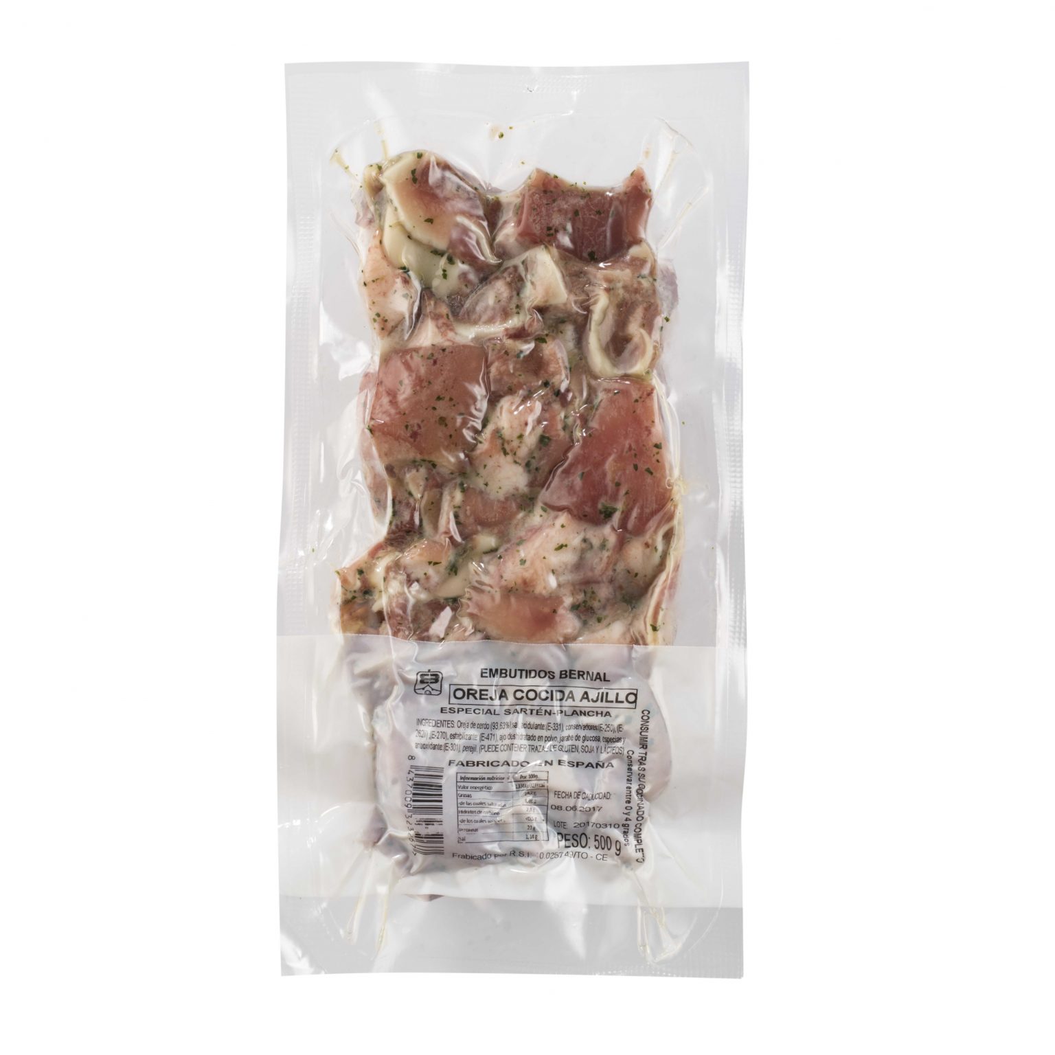 Oreja de cerdo al ajillo - EmbutidosBernal